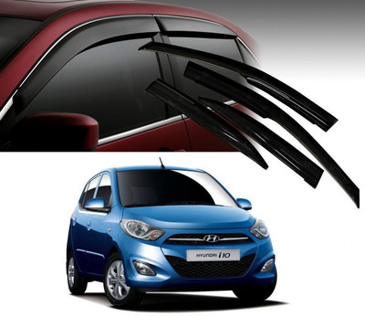 Under Auto For Non-convertibles Front, Rear Wind Deflector(Tinted Hyundai i10)