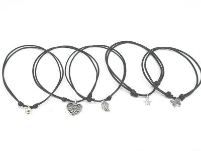 AKS Jewelz Cotton Dori Anklet(Pack of 5)