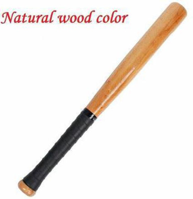 Dinetic Heavy Duty Natural Wood Baseball Solid Bat (900g) Willow Baseball  Bat For 11 - 13 Yrs(.9 kg)