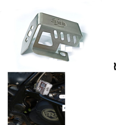 imad SS304 STEEL REAR BREAK OIL BOX CONTAINER GUARD FOR HIMALAYAN Bike Crash Guard(Royal Enfield)