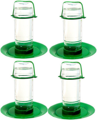 AMIJIVDAYA Large water feeder (pack of 4) Window Bird Feeder Bird Feeder(Green)