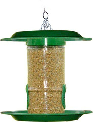 AMIJIVDAYA small bird feeder with hut Window Bird Feeder Bird Feeder(Multicolor)