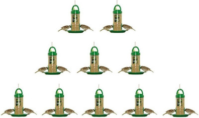AMIJIVDAYA Small bird feeder (pack of 10) Window Bird Feeder Bird Feeder(Green)