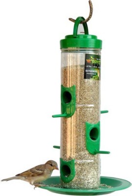 AMIJIVDAYA Large bird feeder Window Bird Feeder Bird Feeder(Green)