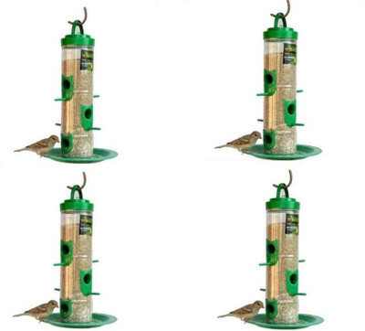 AMIJIVDAYA Large bird feeder (pack of 4) Window Bird Feeder Bird Feeder(Green)