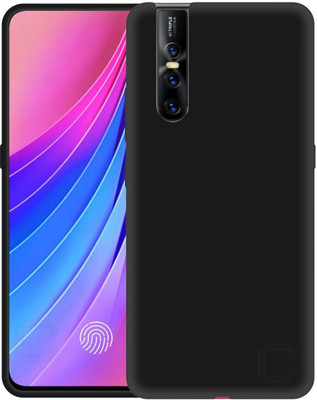 CASE CREATION Back Cover for Vivo V15 Pro(Black, Grip Case, Pack of: 1)