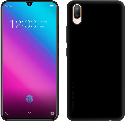CASE CREATION Back Cover for Vivo V11 Pro(Black, Shock Proof, Pack of: 1)