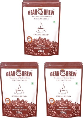 bean2brew Special Blend 70:30 Filter Coffee(3 x 200 g, Chicory Flavoured)