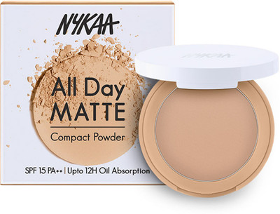 NYKAA All Day Matte Compact Powder - Olive 05 Compact(Olive, 8 g)