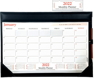 Sukeshcraft 1 Compartments Wood Table Calander(Black)