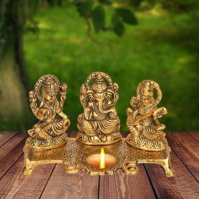 NAVYAKSH 2 Brass Kuber Diya for Puja Item Akhand Turtle Diya For Diwali - (2.2*1.7*1.5)in Brass (Pack of 2) Table Diya Set(Height: 4.1 inch)