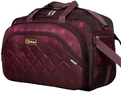 SD Star (Expandable) Lightweight Travel Duffel Bag With 2 Wheels For Men and Women-Purple Duffel With Wheels (Strolley)