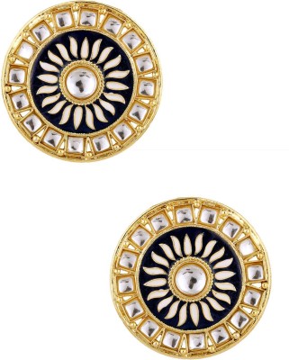 the jewelbox Traditional Fire Brass Stud Earring