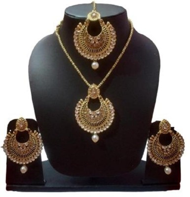 jatin imitation Alloy Copper Gold, Copper Jewellery Set(Pack of 1)