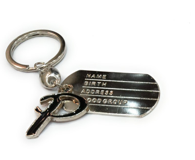 swagtreg Metal Alphabet P Keychain Key Chain