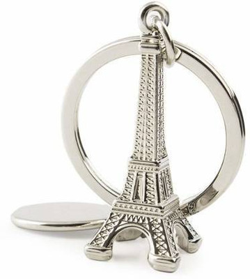 KNB Silver Eiffel Tower Key Chain Favor from Paris, French Souvenirs Key Rings Eiffel Tower Keyring for Purse Bag Car Key Chain