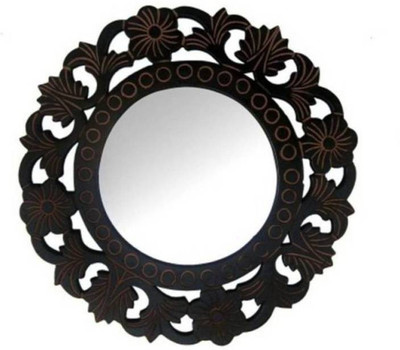 VAS Collection Home antique795 Decorative Mirror(Round Finish : Glossy)