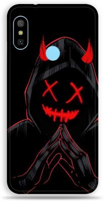 LAMHA Mi Redmi Note 6 Pro Mobile Skin(Ultra Super Black Devil skin With High Mattte Finish., Mobile Skin (Back+Side+Camera))