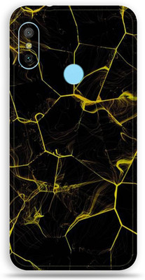 BUGGU Mi Redmi Note 6 Pro, Mi Redmi Note 6 Pro Mobile Skin(Ultra Super Black Abstract Skin With High Matte Finish, Mobile Skin (Back+Side+Camera))