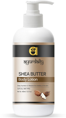 Ayurdaily Shea Butter Moisturizing Lotion with Vitamin E and coconut oil Moisturizer(400 ml)