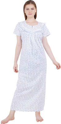 LDHSATI Women Nighty(Light Blue)