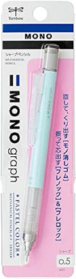 Tombow MONO Graph Mechanical Pencil 0.3 Pastel color Pencil(Set of 1, Mint Green)