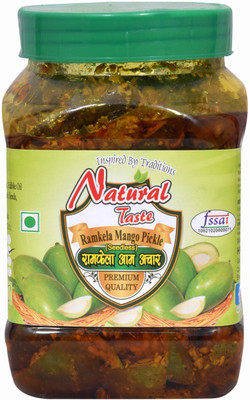 Natural Taste Homemade Organic Dry Ramkela Seedless Mango Pickle Aam Ka Achar (800 grams) Mango Pickle(800 g)