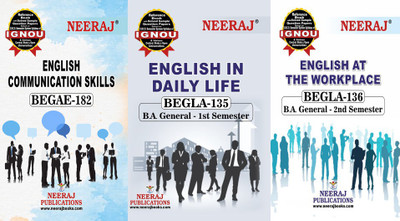 IGNOU BEGAE-182 English Communication Skills BEGLA-135: English In Daily Life BEGLA-136: English At Workplace(Paperback, Experts Panel of Neeraj Publication)