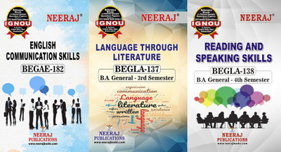 IGNOU BEGAE-182 English Communication Skills BEGLA-137 Language Through Literature BEGLA-138: Reading And Speaking Skills(Paperback, Experts Panel of Neeraj Publication)