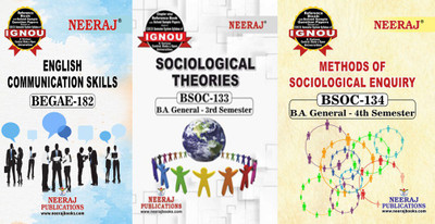 IGNOU BEGAE-182 English Communication Skills BSOC-133 Sociological Theories BSOC-134: Methods Of Sociological Enquiry(Paperback, Experts Panel of Neeraj Publication)