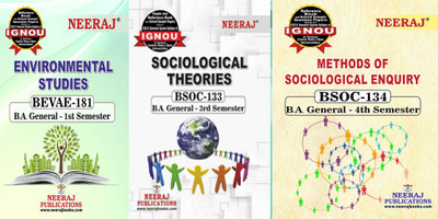 IGNOU BEVAE-181 Environmentals Studies BSOC-133 Sociological Theories BSOC-134: Methods Of Sociological Enquiry(Paperback, Experts Panel of Neeraj Publication)