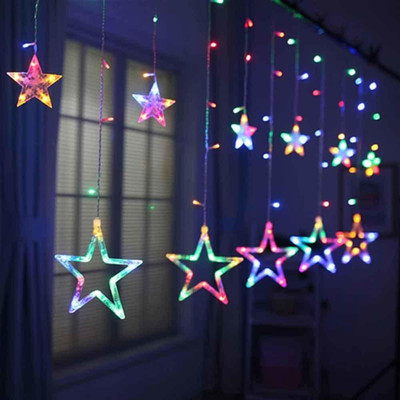 spark world 138 LEDs 3.05 m Multicolor Color Changing, Flickering, Steady Star Rice Lights(Pack of 1)