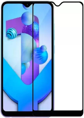 ISAAK Edge To Edge Tempered Glass for Vivo Y1s Edge to Edge, Full Glue, 11D Tempered Glass(Pack of 1)