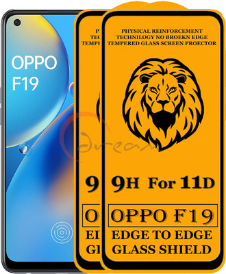 Dream Edge To Edge Tempered Glass for Oppo F19(Pack of 2)