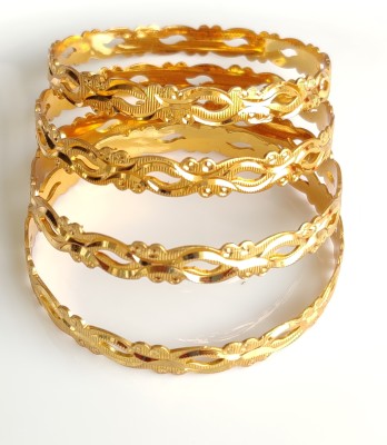 The Skyler's Alloy Gold-plated Bangle Set