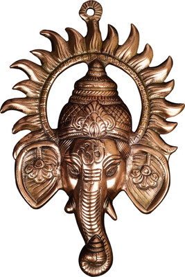 65% OFF on Soft Art Ganesh Ji face Encircled With Suraj Ji Decorative Showpiece - 30 cm(Brass, Brown) 65% OFF on Soft Art Ganesh Ji face Encircled With Suraj Ji Decorative Showpiece - 30 cm(Brass, Brown)