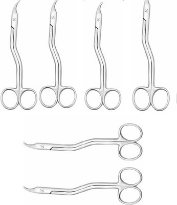ARINEO SET OF 6 SUTURE HEATH SCISSOR Utility Forceps