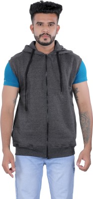 Kore Cloting Point Sleeveless Solid Men Sweatshirt