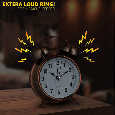 ASTOUND Analog Brown Clock