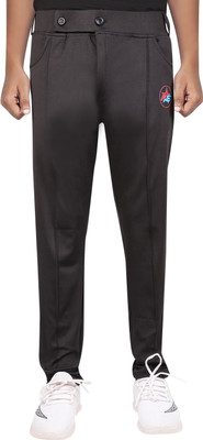 FATExSTAR Solid Men Black Track Pants