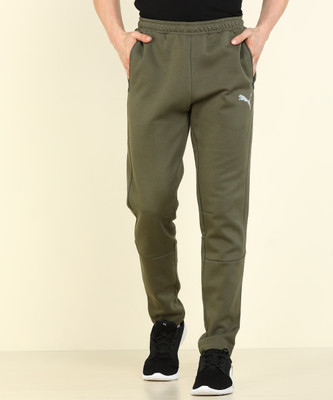 PUMA EVOSTRIPE Pants Solid Men Green Track Pants