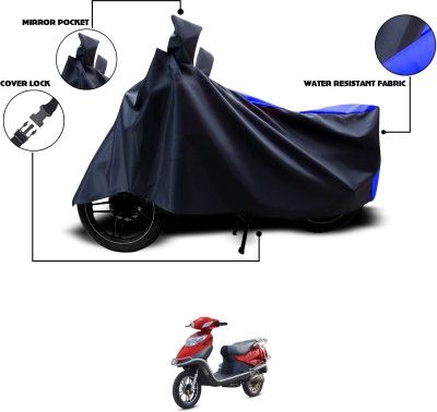 GOSHIV-car and bike accessories Waterproof Two Wheeler Cover for Hero(Electric Flash, Black, Blue)