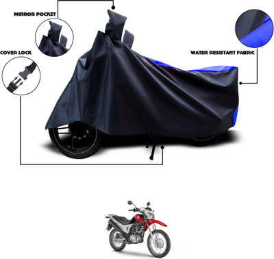GOSHIV-car and bike accessories Waterproof Two Wheeler Cover for Honda(NXR 160, Black, Blue)