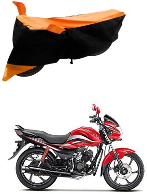 Genipap Two Wheeler Cover for Hero(Passion Pro TR, Black, Orange)