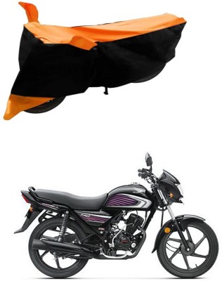 Genipap Two Wheeler Cover for Honda(Dream Neo, Black, Orange)