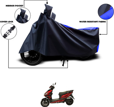 GOSHIV-car and bike accessories Waterproof Two Wheeler Cover for Okinawa(Black, Blue)