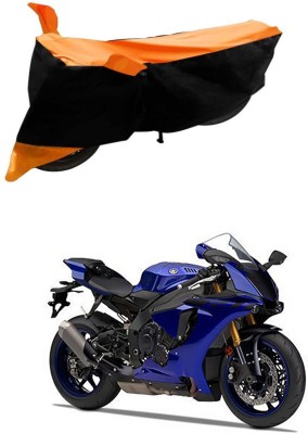 Genipap Two Wheeler Cover for Yamaha(YZF R1, Black, Orange)