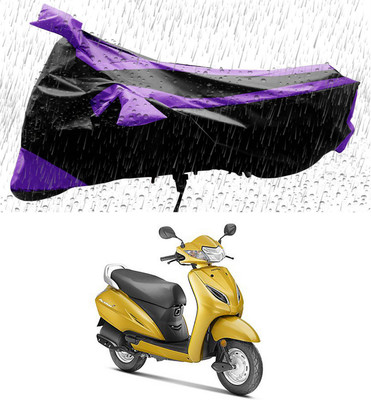 APNEK Waterproof Two Wheeler Cover for Honda(Activa 5G, Black, Purple)