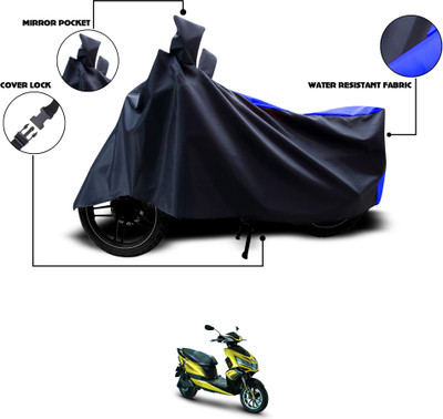 GOSHIV-car and bike accessories Waterproof Two Wheeler Cover for Okinawa(Black, Blue)