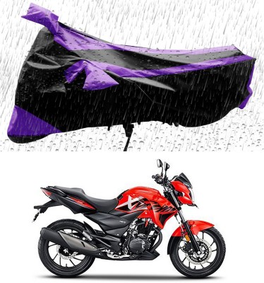 Genipap Two Wheeler Cover for Hero(Xtreme 200R, Black, Purple)